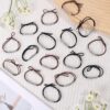 10pcs Sparkling Rhinestone Elastic Hair Ties