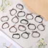 10pcs Sparkling Rhinestone Elastic Hair Ties