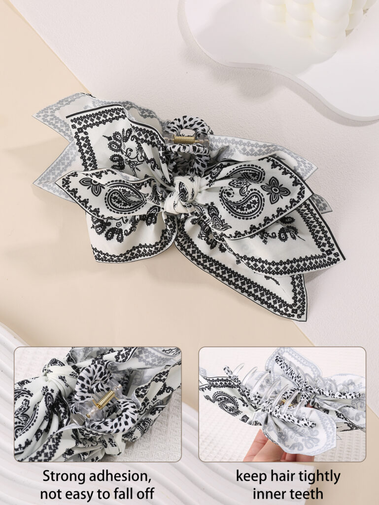 product details-1pc Bandana Flower Boho Bowknot 