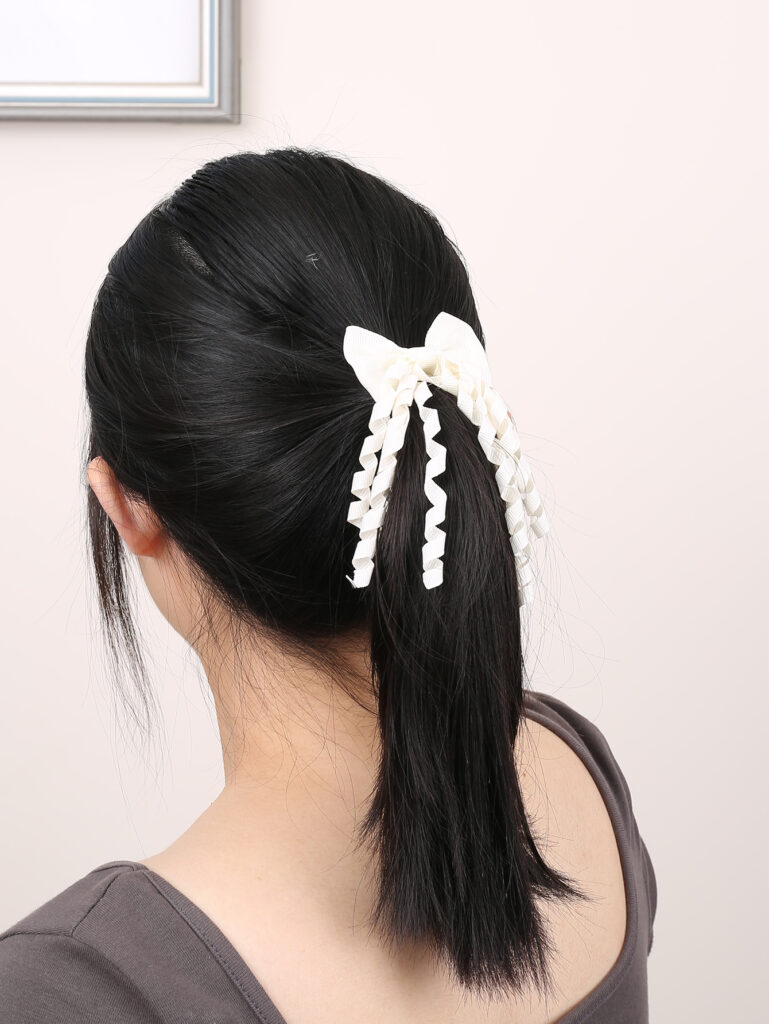 2 Pack Rubber Band Curly Bow Hair Rope 