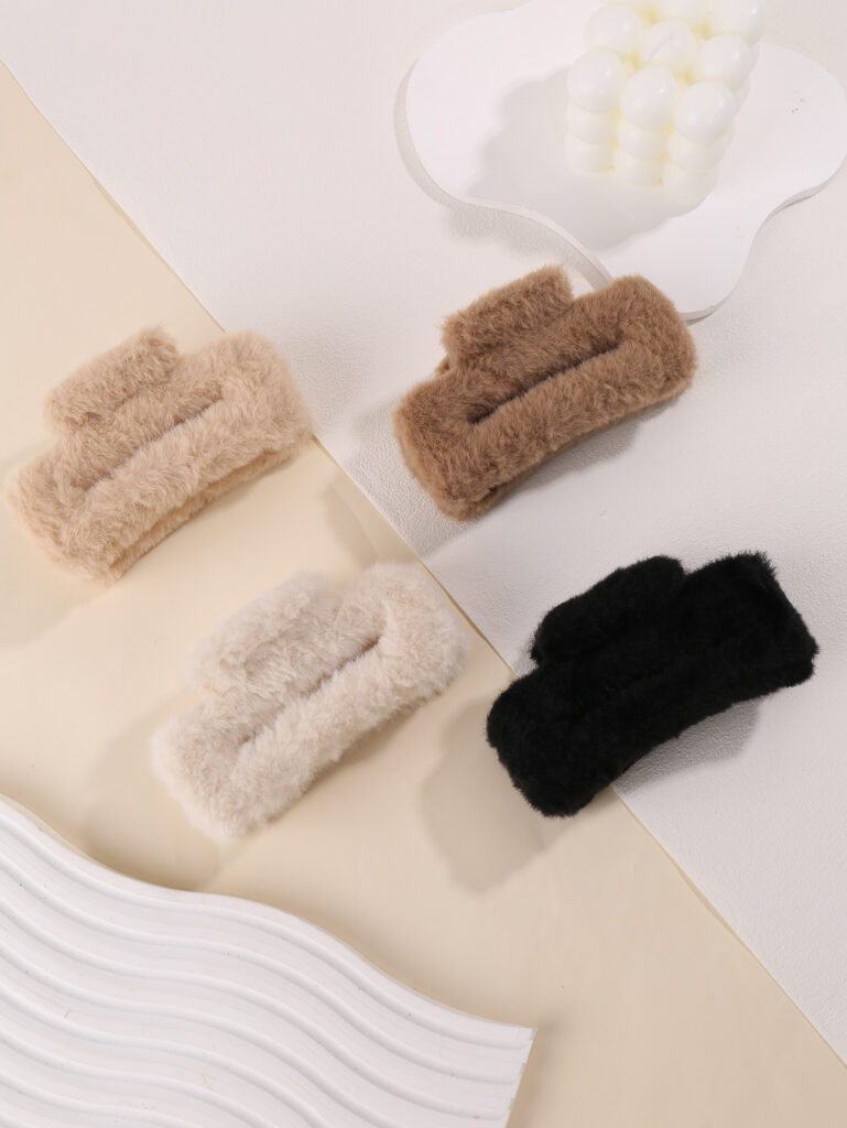 Cute and Fashionable Plush Hair Claws