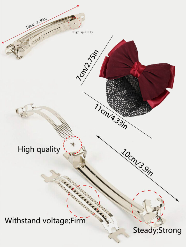 product size-Hotel Stewardess, Nurse, Waitress Hair Clip